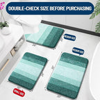 OLANLY Large Bathroom Rugs Mat 54x24, Extra Soft Absorbent Microfiber Bath Rugs - Image 2