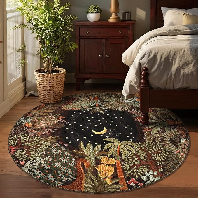 GarveeHome Round Area Rugs 6ft for Bedroom - Image 3