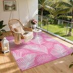 Pauwer Waterproof Outdoor Rug 8x10, Reversible Plastic Straw Patio Camping Rug - Image 7