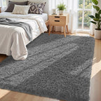 5x8 Area Rug for Living Room:Ultra Soft Fluffy Shag Dark Grey Rugs, Large Fuzzy - Image 2