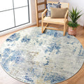 Lahome Washable Round Rug 5Ft, Soft Contemporary Large Indoor Carpet by Lahome