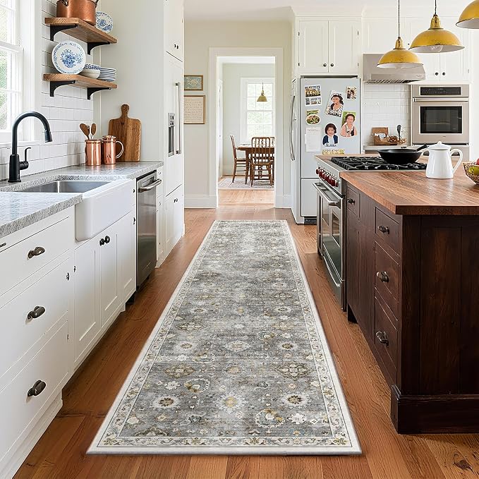 Washable Runners for Hallways Kitchen Rugs: 2'x10' Runner Rug Stain Resistant by palohom