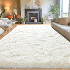 Area Rugs for Living Room 6x9, Ultra Soft Fluffy Rug for Bedroom, Modern Shaggy - Image 2
