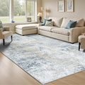 9x12 Abstract Rugs for Living Room, Non-Slip Machine Washable Carpet, Bedroom by Carpelux