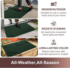 Mibao Front Door Mat Indoor Outdoor Entrance, Dirt Trapping Waterproof - Image 5