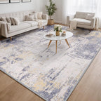 RELEANY Washable Area Rugs 5'x7' Non-Slip Modern Abstract Soft - Image 9