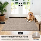 PURRUGS Dirt Trapping Door Mat 34" x 59", Non-Slip Machine Washable Entryway Rug - Image 8