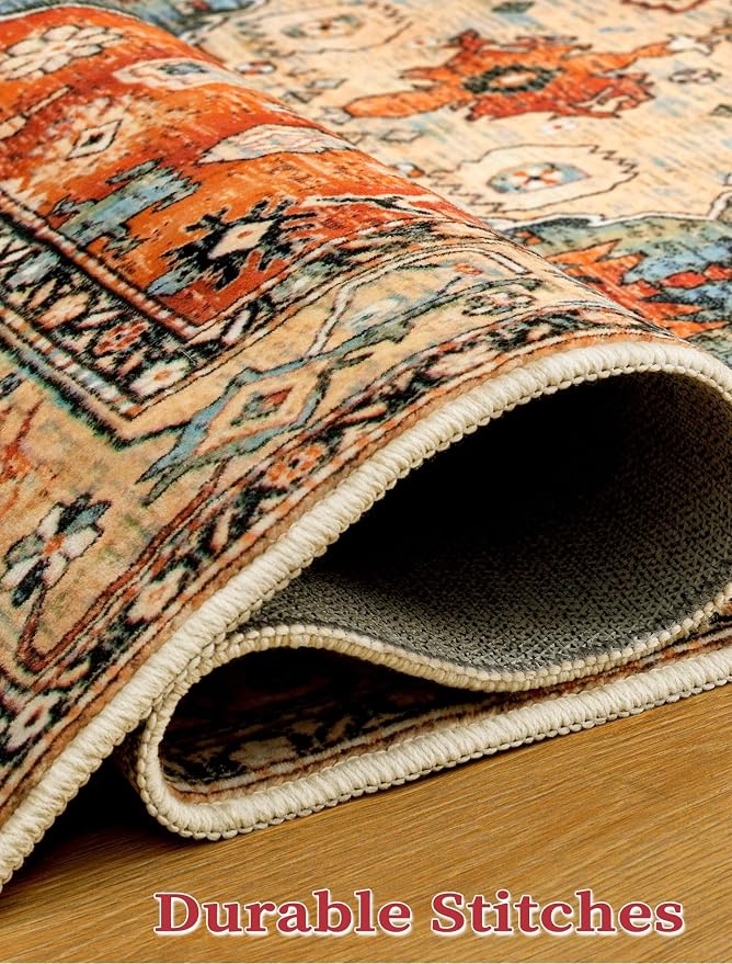 SERISSA Boho Washable Runner Rug, 2x6 Rug Non-Slip Tribal Hallway Kitchen - Image 7