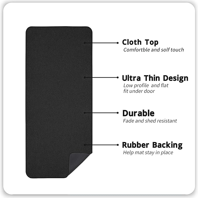 Bosap Bath Mat, Ultra Thin Bathroom Runner Rugs, Large Bath Mats - Image 2