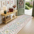 Runner Rug for Entryway: 2.6x14 Kitchen Rugs Non Slip Washable Ultra-Thin Soft - Image 2