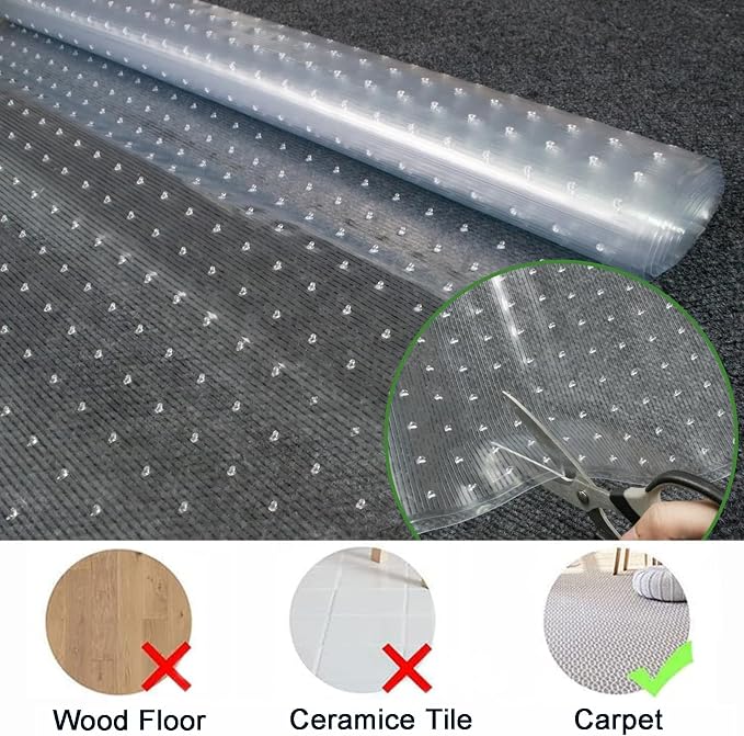 Plastic Carpet Runner 27 x 48 Inch Plastic Area Rug - Image 4
