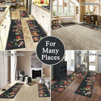 Vaukki Boho Kitchen Rug Sets 3 Pieces, Washable Kitchen Mats - Image 3