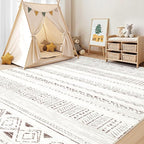 cotiled 10x12 Area Rugs Living Room Rug: Washable Boho Rugs - Image 8
