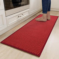 YDKGL Kitchen Rugs Non Slip Washable, Rubber Backing Soft Chenille Braided by YDKGL