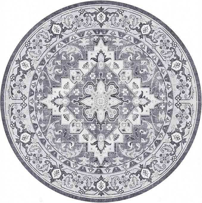 Lessymo 4FT Washable Round Area Rugs - Image 9