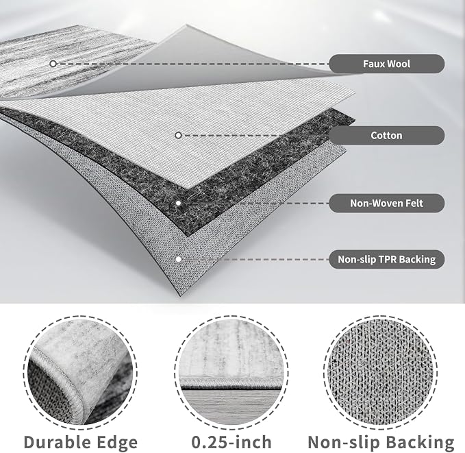 2x3 Small Washable Area Rug: Non-Slip Indoor Door Mat - Image 6