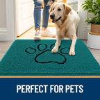 OLANLY Dog Door Mat for Muddy Paws 48x30, Paw Print Design, Absorbs Moisture - Image 6