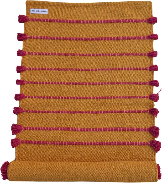 Jaipur art & Rugs Cotton Yoga Mat by JAIPURARTANDRUGS