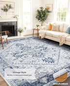 AMADA HOMEFURNISHING Washable Area Rug, Low-Profile Large Area Rug - Image 8