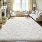 LOCHAS Ultra Soft Indoor Modern Area Rugs Fluffy Living Room Carpets by LOCHAS