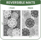 LuxStep Outdoor Rug Waterproof Outdoor Plastic Straw Rug Reversible Patio Rug - Image 2