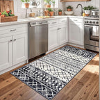 KUTA Boho Moroccan 3x5 Rugs for Entryway, Ultra Soft Distressed Geometric Print - Image 3
