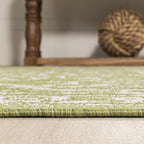 JONATHAN Y Boho Medallion Indoor Outdoor Area Rug 5X8 Green/Cream, Malta - Image 7