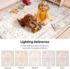 CAPALOCA Machine Washable Rugs Nursery Rug 5x8 Cute Girl Non Slip Low Pile - Image 8