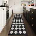 Lahome Zelie Checkered Washable Rug Runners by Lahome