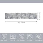 2x12 ft Washable Hallway Runner Rug – Non-Slip Stain-Resistant Low-Pile Long - Image 2