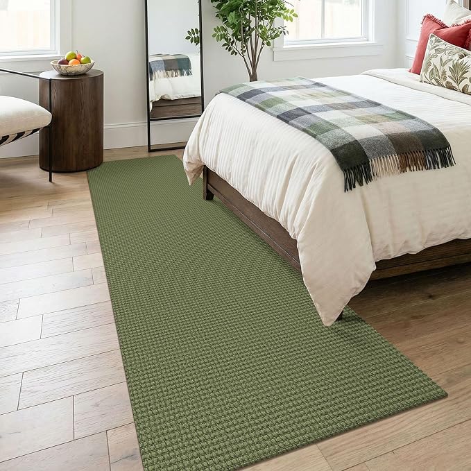 KOZYFLY Cotton Runners for Hallway 3x8, Wide Washable Runner Rug, Woven Non - Image 8