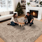 6x9 Area Rug for Living Room: Ultra Soft Fluffy Rug Modern Large Thicked Shag - Image 4