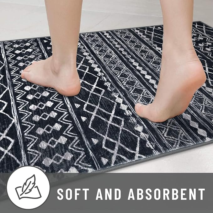 KUTA Boho Moroccan 3x5 Entryway Rug, Ultra Soft Distressed Geometric Print - Image 7