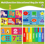 ABC Kids Rug for Playroom, Educational Play Mat for Kids, Preschool Rugs - Image 4