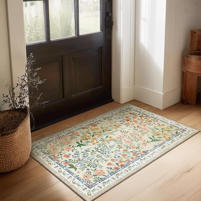Machine Washable Area Rugs for Entryway: Door Mat Indoor Entrance 2x3 Small - Image 7