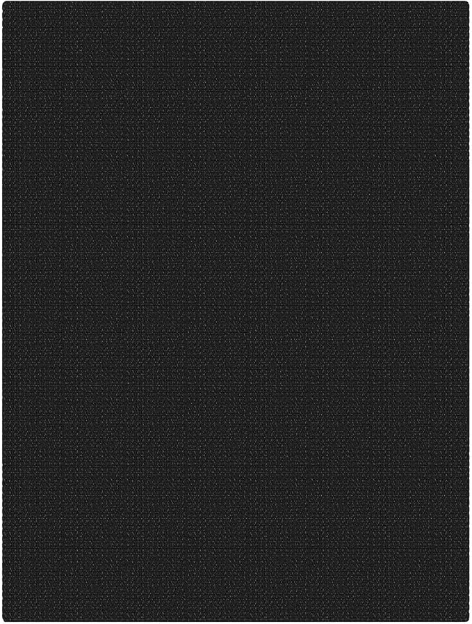 KOZYFLY Black Washable 3x4 Woven Entry Area Rug, Braided Throw Rugs - Image 9