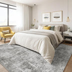 8x10 Area Rugs Living Room: Washable Large Abstract Neutral Modern Soft Rugs - Image 4