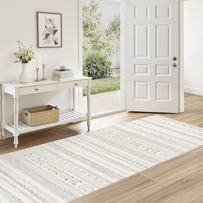 cotiled Hallway 2.6x8 Runner Rugs: Washable Boho Rugs by COTILED