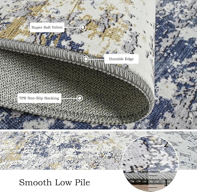 Toneed Entryway Runner Rug 2x6 for Hallway Kitchen, Washable Non-Slip Rug - Image 6