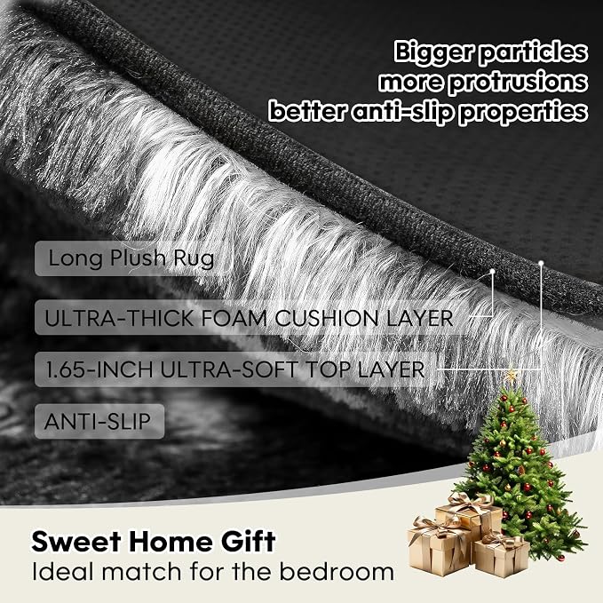 Large 9x12 Area Rug for Living Room, Soft Shag Rugs for Bedroom, Non-Slip Ultra - Image 7