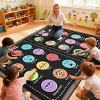 Classroom Rug Elementary 5x7 ft, Calming Corner Rug by GRAMBET