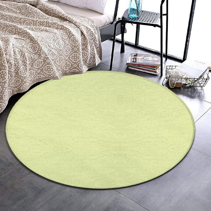 Home Decor Non Slip Kitchen Office Circle Rug, Machine Washable Modern Round - Image 2