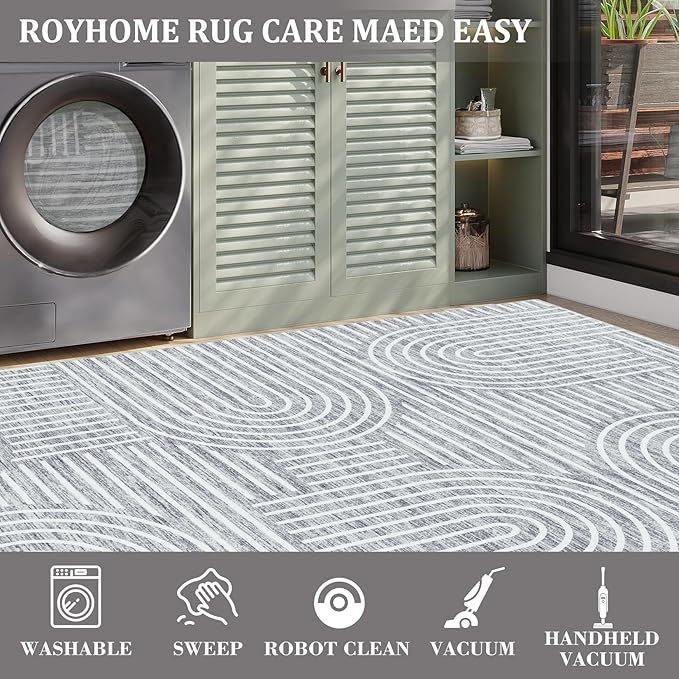 ROYHOME Modern Rug 2.5x10 Runners - Image 5