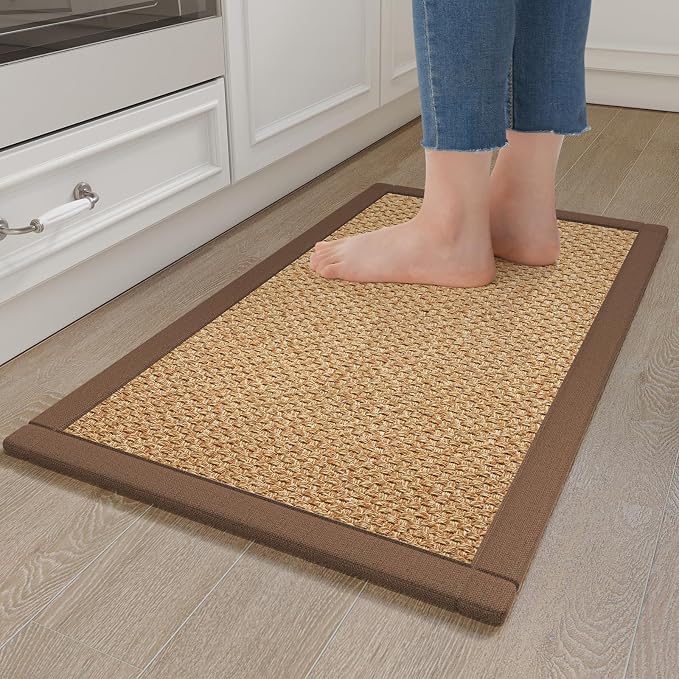 YDKGL Anti Fatigue Kitchen Rugs Mat Non Slip Washable, 0.4" Thick Soft by YDKGL