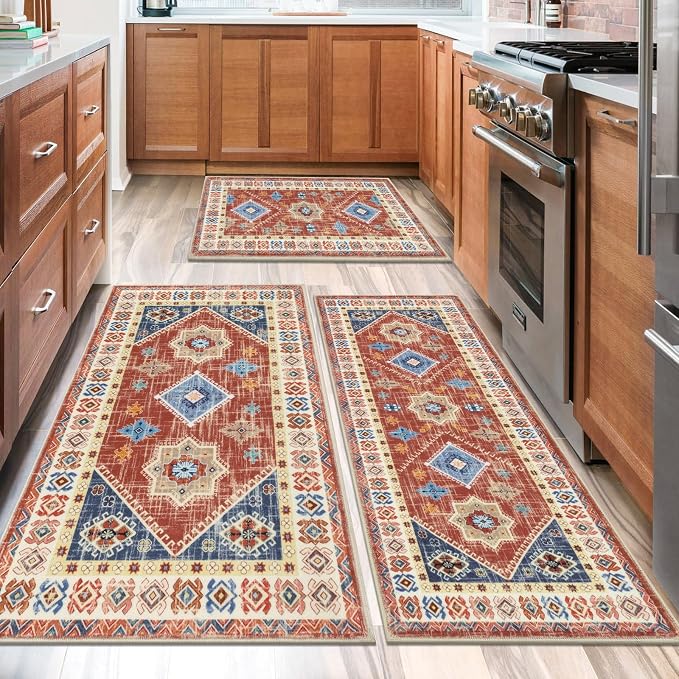 HEBE Boho Kitchen Rug Sets 3 Piece - Image 6