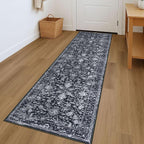 KILOCOCO Hallway Runner 2x7 Rug Runner Printed Vintage Floral Washable Kitchen by Kilococo