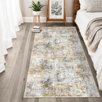 3x6 Washable Non-Slip Kitchen Runner Rug – Modern Abstract Wide Carpet Runner - Image 4