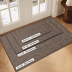 LEKEEPGO Door Mat 36"x59", Non Slip Door Mat Indoor Entrance, Rubber Backing - Image 2