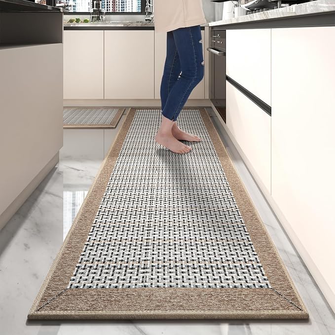 PADOOR Non Slip Kitchen Rugs Sets of 2 by PADOOR