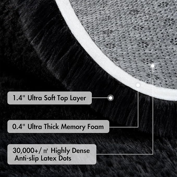5x8 Ft Extra Large Shag Rugs for Living Room, Ultra Soft Fluffy Furry Area Rugs - Image 8